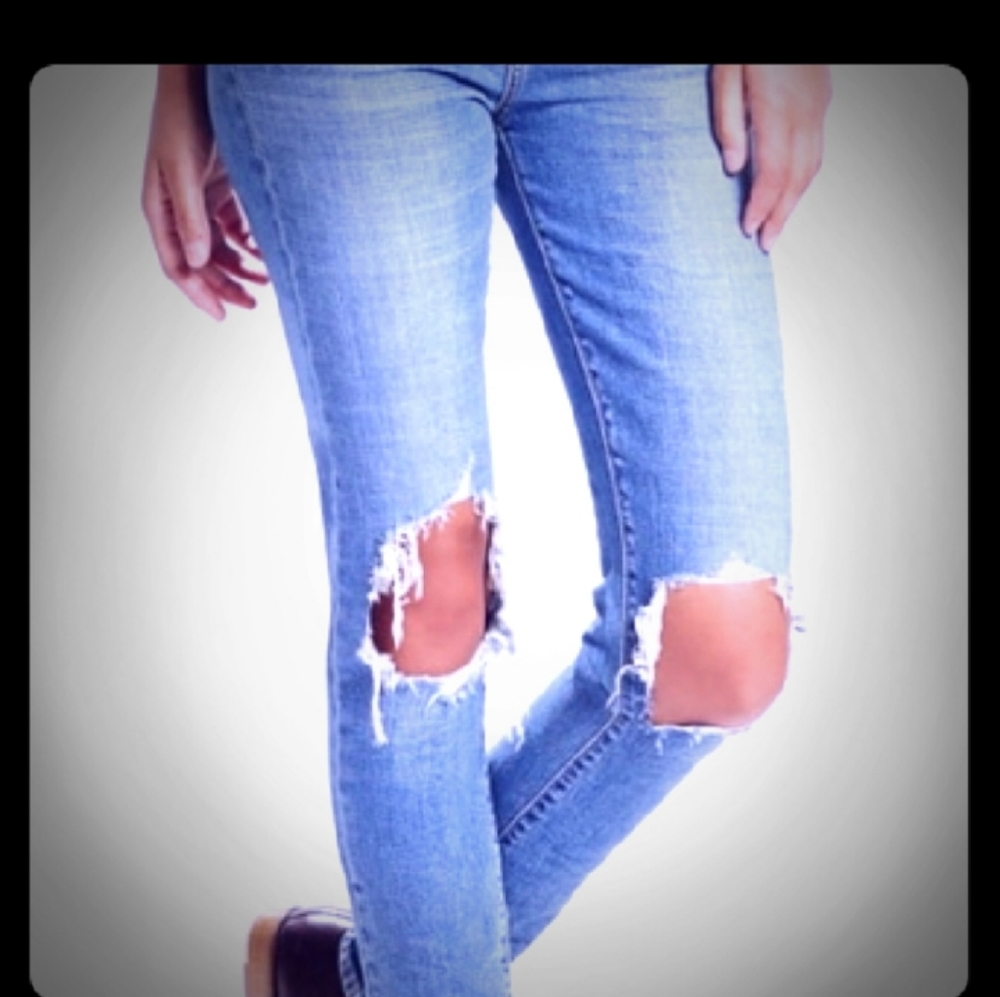 Express Repreve Skinny Mid Rise Jeans NWOT - Picture 4 of 4